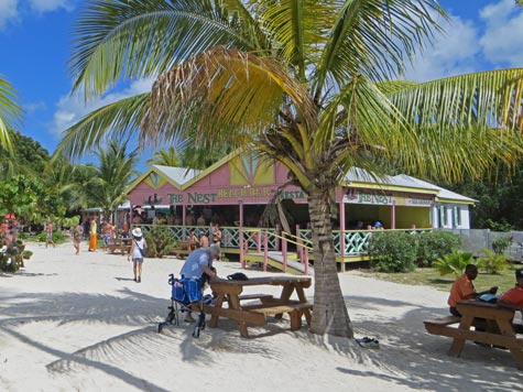 Restaurant on Antigua Beach